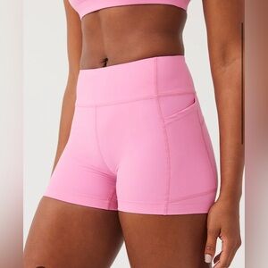 Outdoor Voices Short In Pink Bubblegum, Size S